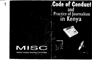 Code of conduct and practice of journalism in Kenya